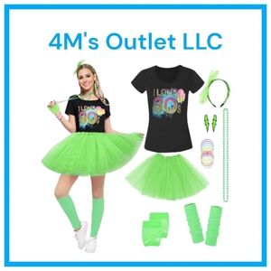 Flashback 80s Costume for Women with Accessories